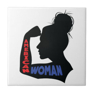 American Woman Ceramic Tile