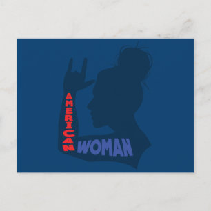 American Woman I love You Postcard