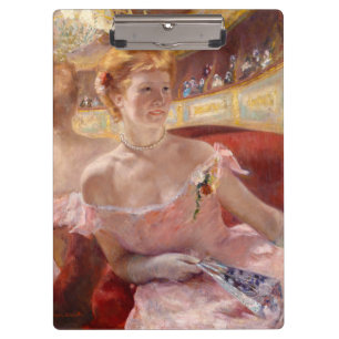 American Woman with a Pearl Necklace & Pink Dress Clipboard