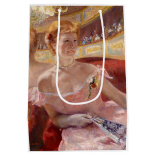 American Woman with a Pearl Necklace & Pink Dress Medium Gift Bag
