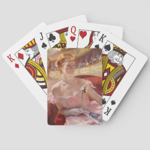 American Woman with a Pearl Necklace & Pink Dress Playing Cards