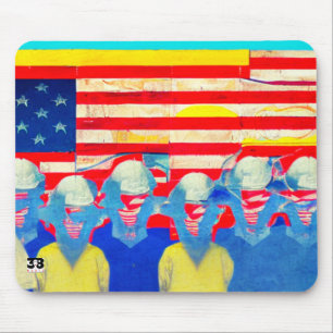 American Worker Mouse Pad