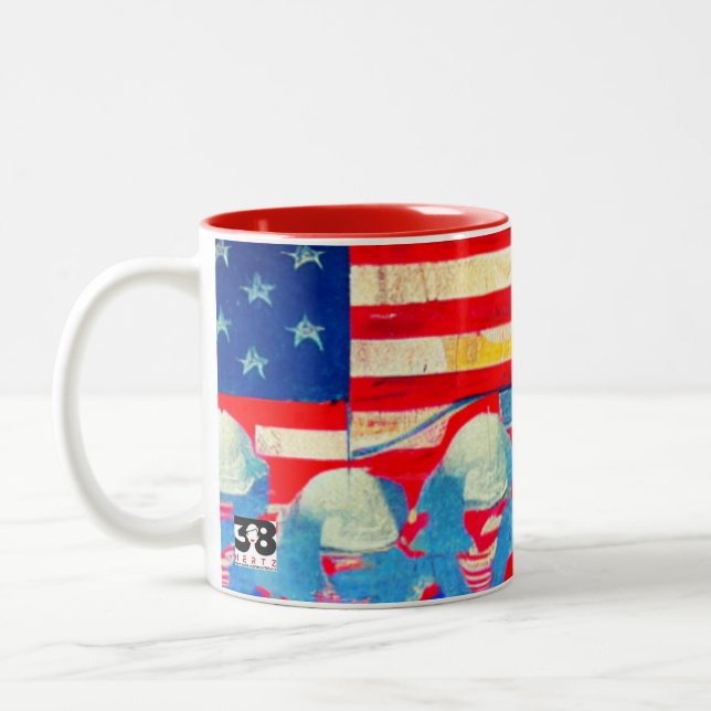 American Worker Two-Tone Coffee Mug (Left)