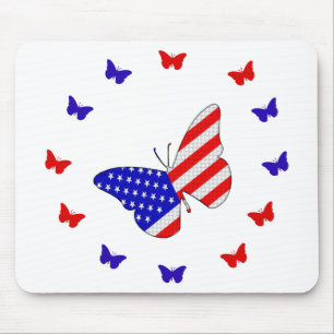 American Woven Butterfly Mousepad