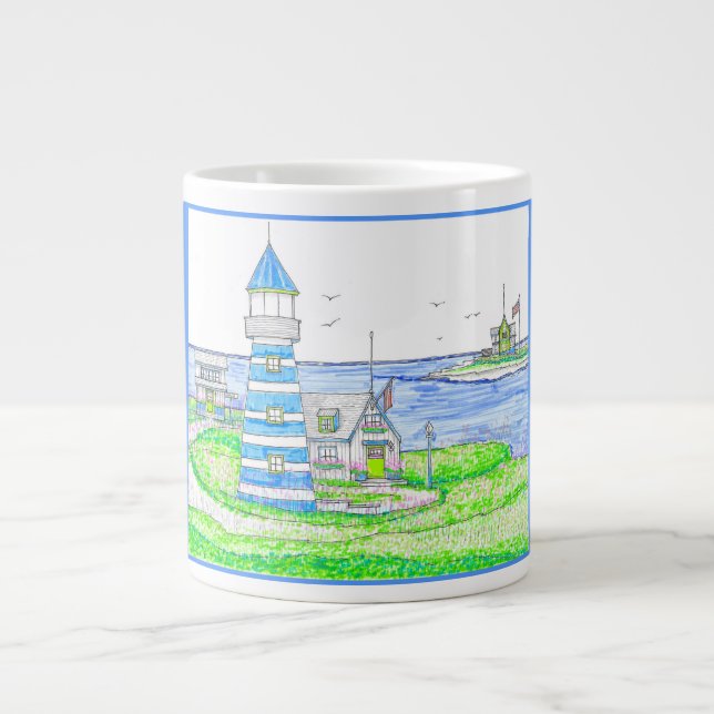 Americana 2 Lighthouse Jumbo Mug (Front)