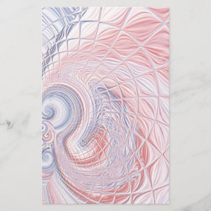 Americana Abstract Faded Swirl Stationery