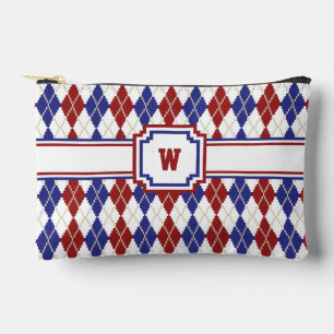 Americana Argyle Accessory Pouch