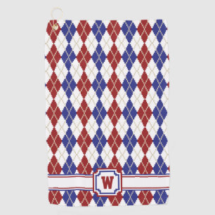 Americana Argyle Golf Towel