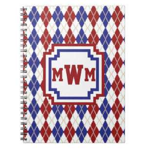 Americana Argyle Notebook
