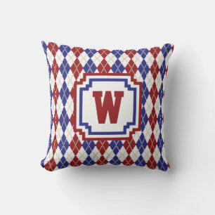 Americana Argyle Pillow