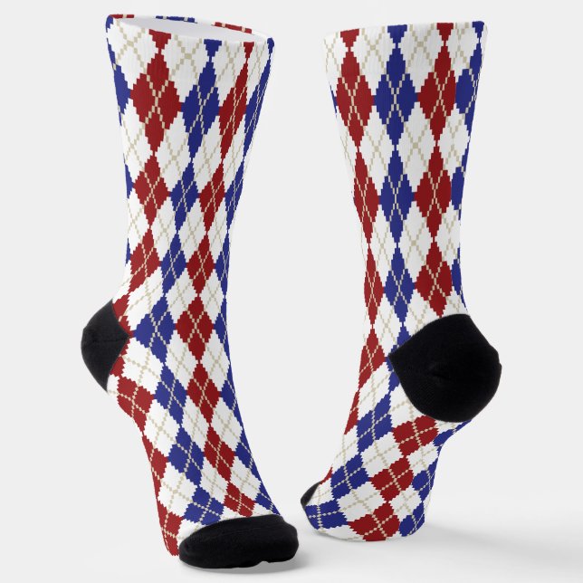 Americana Argyle Socks (Angled)