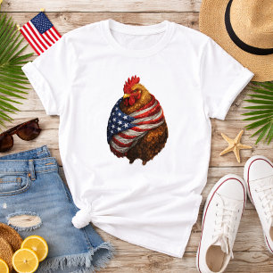 Americana Chicken Flag T-Shirt