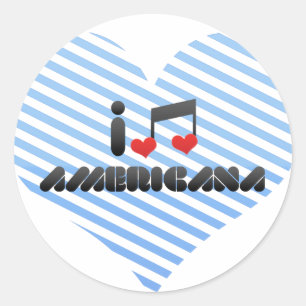 Americana Classic Round Sticker