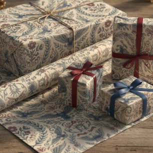 Americana Eagles Stars & Stripes Border ID1298 Wrapping Paper