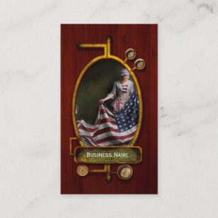 Americana - Flag - Birth of the American Flag 1915 Business Card