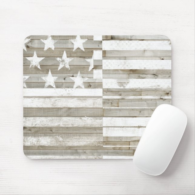 Americana Flag Mouse Pad (With Mouse)