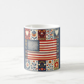 Americana Folk Art Mug