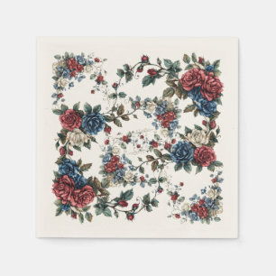 Americana Garden Patriot Roses Napkin