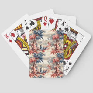 Americana Garden Toile Playing Cards
