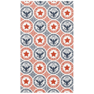 Americana Heritage Eagle Medallion -Navy Red Cream Tablecloth