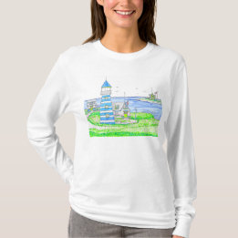 Americana Lighthouse Long Sleeve Tshirt