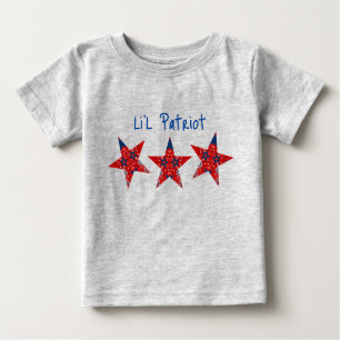 Americana Li'l Patriot Bandanna Stars Baby T-shirt