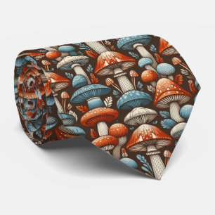 Americana Mushrooms Tie