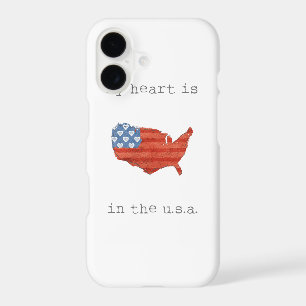 Americana My Heart Is In The USA Map