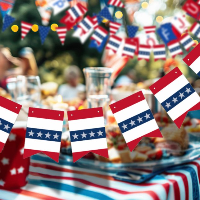 Americana Patriotic Stars & Stripes Celebration  Bunting (Creator Uploaded)