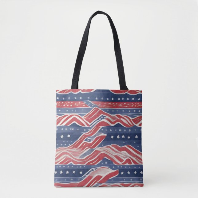 Americana Pattern Tote Bag (Front)
