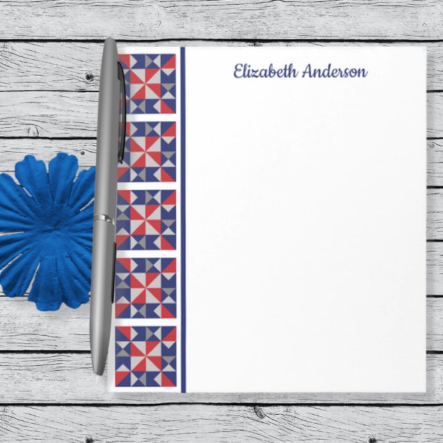Americana Quilt Block Border Note Pad (Creator Uploaded)