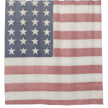 Americana Red White and Blue Vintage Flag