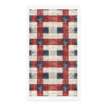 Americana Red White Blue Guest Towels
