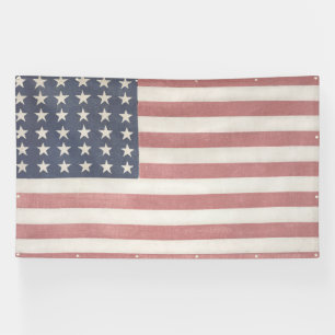 Americana Rustic American Flag Banner