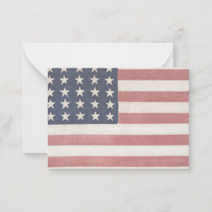 Americana Rustic American Flag Card