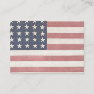 Americana Rustic American Flag Enclosure Card