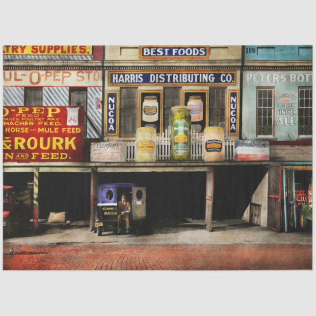 Americana - Signs - Feeding time 1936 Tissue Paper (Front)