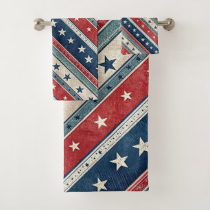 Americana/Stars Stripes/Patriotic Bath Towel Set