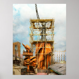 Americana - Statue of Liberty - Half dressed 1883 Poster