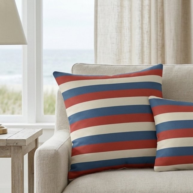Americana Stripes – Classic Throw Pillow (Creator Uploaded)
