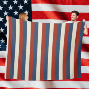 Americana Stripes – Cosy Fleece Blanket