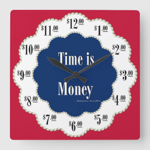 Americana Time is Money Clock