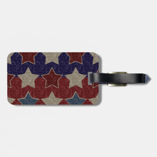 Americana Vintage Stars Baggage Tag