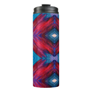 Americana Watercolor Art Thermal Tumbler