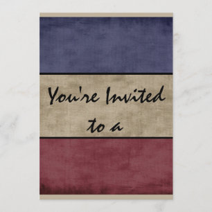 Americana You Are Invited To A Party Custom Invitation