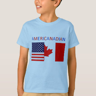 AMERICANADIAN 2 boys'  blue tee