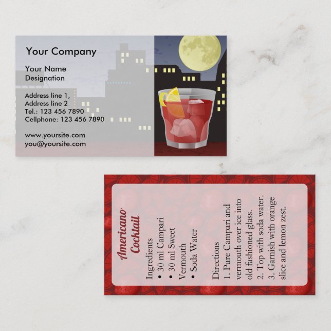 Americano Business Card (Front/Back)