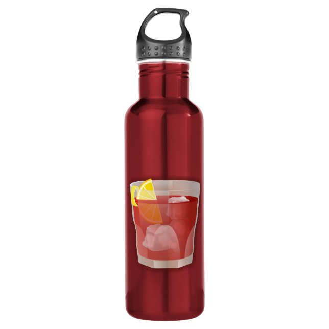 Americano cocktail 710 ml water bottle (Front)