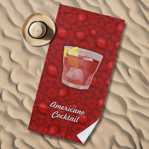 Americano Cocktail Beach Towel