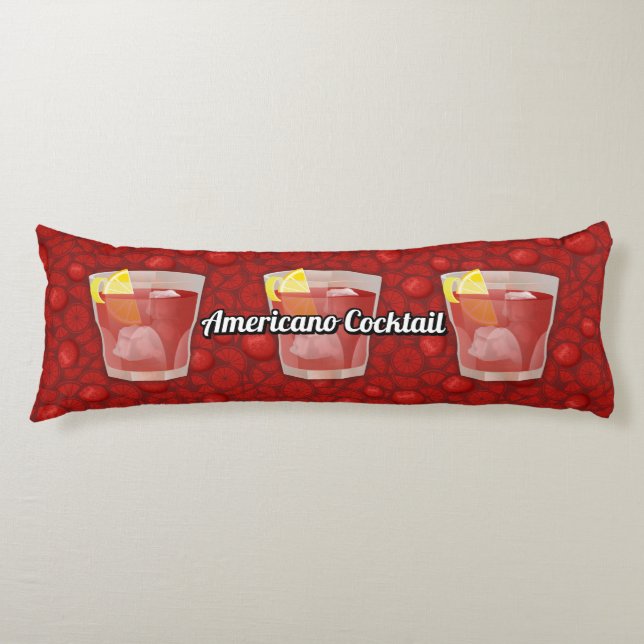 Americano Cocktail Body Cushion (Front)